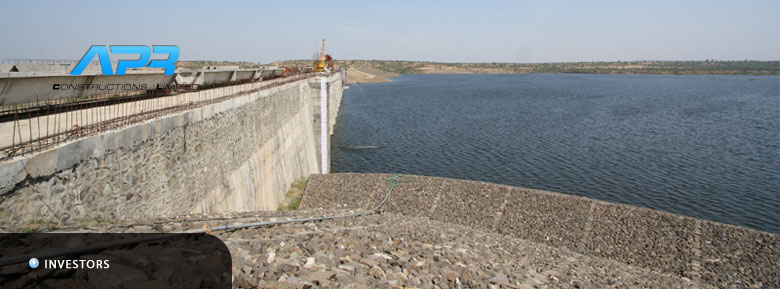 Waghur Left Bank Dam Construction of Earthen Dam, Masonry Dam, Guide Walls, EDA and ICPO   Jalgaon Dist, Maharastra